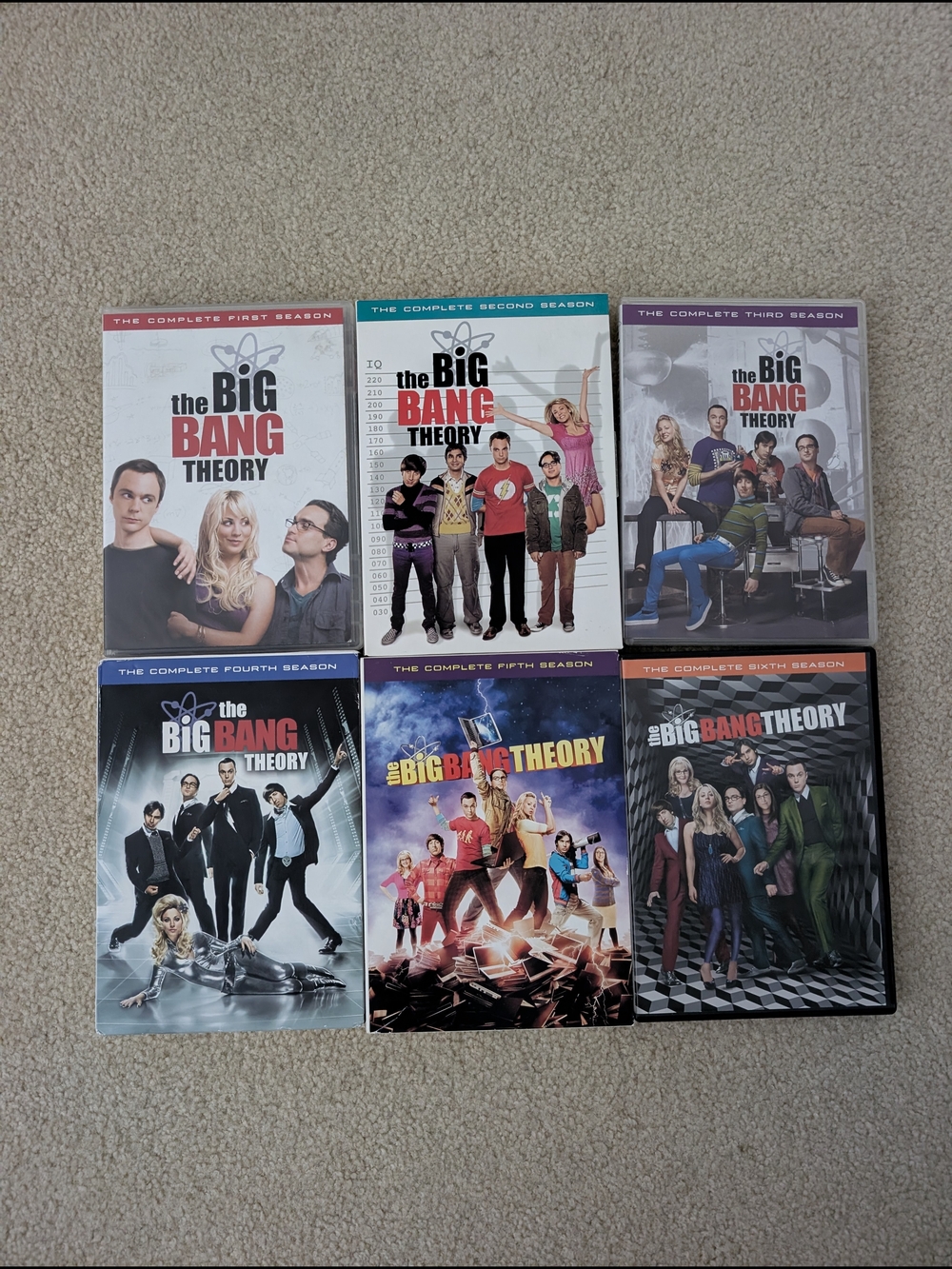Complete Seasons 1–6 DVD set of *Big Bang Theory*